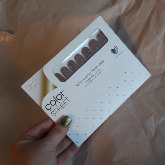 color street nails sahara jewel holographic glitter brown nail wraps - Picture 2 of 2